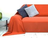 Tagesdecke Plaid �berwurf 210x280cm terra