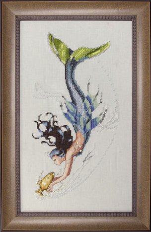 cross stitch pattern of a mermaid | Cross Stitching Art