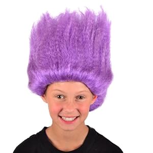 My Costume Wigs Girl's Purple Troll Wig (Purple) One Size Fits All