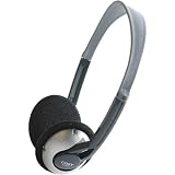 New Folding Lightweight Stereo Headphones 3.5mm L-Shaped Stereo Plug by Coby