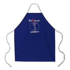 It's 5 Oclock Somewhere Apron - Royal Blue by 