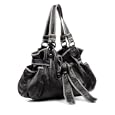 BACCINI Tote bag BOW Black - Handbag, genuine leather'