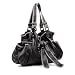 Sac portés épaule BOW Noir, signé BACCINI - Besace en cuir