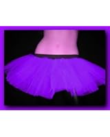Purple Mini Tutu Rave Punk Dance Party Costume One Size