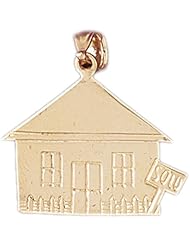 CleverEve Designer Series 14k Gold Charm House 2.1 grams