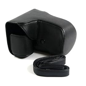 (Black) PU Leather Camera Case for SONY NEX7(7252-1)