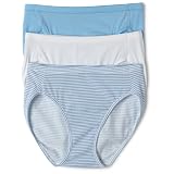 Bali Women's Fit Your Curves Cotton Stretch Hi-Cut Brief