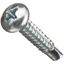 Zinc Plated Steel Self Drillling Screw, Pan Head, Phillips Drive