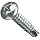 Zinc Plated Steel Self Drillling Screw, Pan Head, Phillips Drive