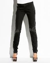 Leatherette Trim Moto Jean - PETITE
