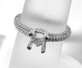14K White Gold Diamond 'Eternity' Engagement Ring Semimount - 0.30 Ct.