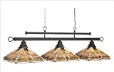 RAM Gameroom MIV-B54 OB Taliesin - 3 Light Billiard Light - Old Brown