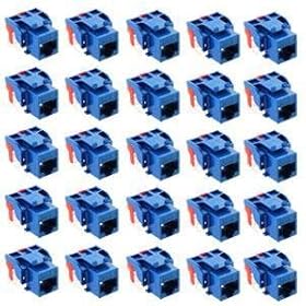 IC107L6CBL - 25PK Cat6 Jack - Blue