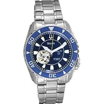 Bulova Men's Marine Star Automatic Stainless Steel Bracelet Watch #98A104