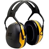 3M Peltor X-Series Over-the-Head Earmuffs, NRR 24 dB, One Size Fits Most, Black/Yellow X2A (Pack of 1)