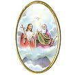 Car Visor Clip - Holy Trinity - 1.75"x1.0" - Clip on
