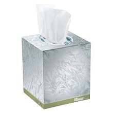 Kimberly-Clark Kleenex Naturals 21272 Boutique Facial Tissue, 8-25/64" Length x 8-25/64" Width, White (36 Boxes of 95)
