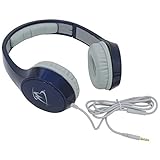 MobileSpec MS51MB Studio Series Midnight Blue Stereo Headphones with In-Line Microphone