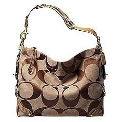 Coach Large Signature Carly Duffle Sac Bag 12873 Camel