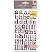 Ek Success Small Alphabets Stickers with Numbers, Pink and Brown