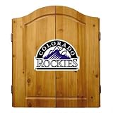 Colorado Rockies MLB Dart Cabinet and Dartboard Set by Imperial International