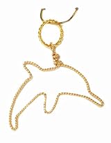 Rafia 14K Gold Filled Delicate Wire Wrapped Dolphin/Porpoise Charm Pendant