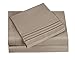 HC Collection Bed Sheet & Pillowcase Set HOTEL LUXURY 1800 Series Egyptian Quality Bedding Collection! Deep Pocket, Wrinkle & Fade Resistant,Luxurious,Comfortable,Extremely Durable(Full, Taupe)