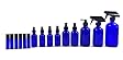 Cobalt Blue Glass 15 Piece Starter Set Kit- Includes 1 -16 oz Trigger Sprayer Bottle, 1 -8 oz Trigger Spray Bottle, 1 -8 oz Lotion Pump Bottle, 2 -4 oz Fine Mist Spray Bottles, 2 -2 oz Fine Mist Spray Bottles, 1 -2 oz Treatment Pump Bottle, 1 -2 oz Dropper Bottle, and 6 -10 ml Roll On Bottles for Essential Oils, Aromatherapy, DIY, Travel and Home