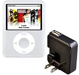 Rix iPod nano 3G用シリコンケース ホワイト 液晶保護シート+ACアダプタ(ブラック)付き RX-IPSNAW-AC の評価・レビュー