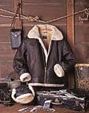 Ricardo Sam Saba Nappa Leather Lambs Wool Bomber Jacket