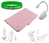 Young Micro Ultimate Combo Kit - Leather Case, Book Light, Car and Travel-Wall Chargers for Barnes & Noble nook E-Reader Reading Device (nook NOT Included)