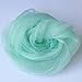 OurWarm Mint Green Organza Table Runner 12