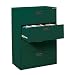 Sandusky 400 Series Forest Green Steel Lateral File Cabinet with Plastic Handle, 30" Width x 53-1/4" Height x 18" Depth, 4 Drawers