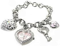 GUESS Women's Charm-Bracelet Watch