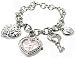 GUESS Stainless Steel Charm Bracelet Watch