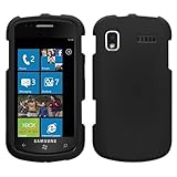 Matte Black Rubberized Hard Case for Samsung Focus (i917)