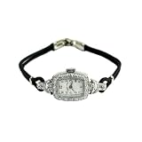 Ladies Hamilton Antique Platinum Diamond Watch by Hamilton