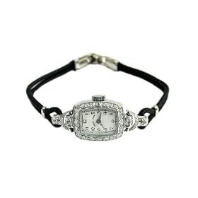 Click here to buy Ladies Hamilton Antique Platinum Diamond Watch by Hamilton.
