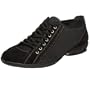 Amalfi by Rangoni Women's Tiberia Bowling Sneaker,Nero,6 M US