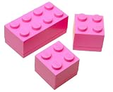Lego Mini Storage Box Set Medium Pink