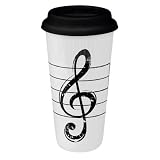 Large Travel Cleft Mug in White