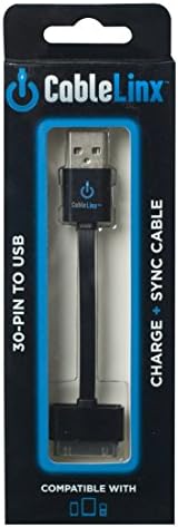 CableLinx 30-Pin to USB 3.5" Cable - Black