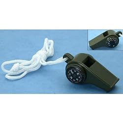 3-in-1 Compass Whistle Thermometer Hiking Survival Tool