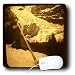 Scenes from the Past Magic Lantern Slides - Vintage Swiss Man Blowing a Giant Alpine Horn - Mouse Pads