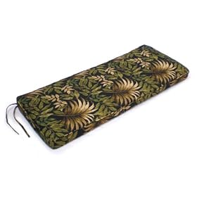 4 Foot Bench Cushion, Black Multi floral from Furniture Cushions