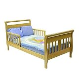 Dream On Me Toddler Sleigh Bed - Natural