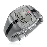 Polar FT4 Heart Rate Monitor Watch (Silver/Black - Mens)