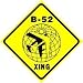 B-52 CROSSING bomber plane war military sign
