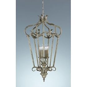 Murray Feiss Smokey Topaz 4-Light Cage Chandelier