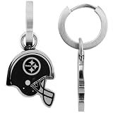 Team Titanium Pittsburgh Steelers Steel Helmet Earrings